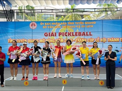 Bế mạc Giải Pickleball tỉnh Tuyên Quang mở rộng 2025