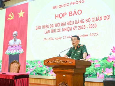 450 đại biểu tham dự Đại hội đại biểu Đảng bộ Quân đội lần thứ XII