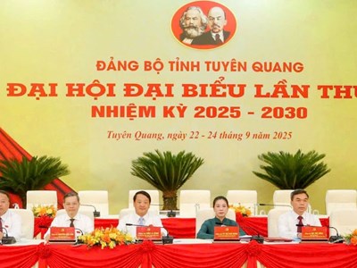 Phiên trù bị Đại hội đại biểu Đảng bộ tỉnh Tuyên Quang lần thứ I, nhiệm kỳ 2025-2030