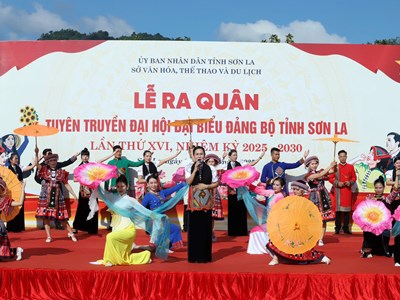 Triển lãm tranh cổ động chào mừng Đại hội đại biểu Đảng bộ tỉnh Sơn La lần thứ XVI