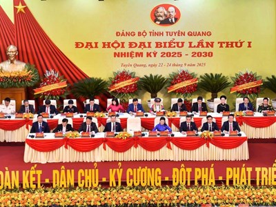 Đại hội Đảng bộ tỉnh Tuyên Quang lần thứ I, nhiệm kỳ 2025 - 2030