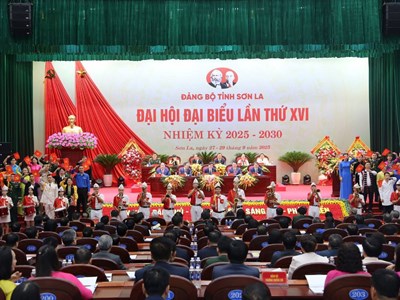 Khai mạc Đại hội đại biểu Đảng bộ tỉnh Sơn La lần thứ XVI, nhiệm kỳ 2025-2030