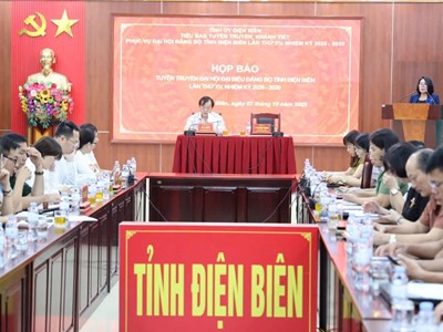 Đại hội đại biểu Đảng bộ tỉnh Điện Biên lần thứ XV diễn ra từ ngày 14-16.10