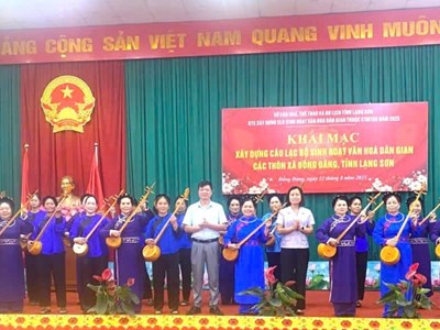 Xây dựng CLB sinh hoạt văn hoá dân gian dân tộc Tày, Nùng gắn với phát triển du lịch