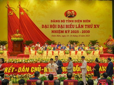 Đại hội Đảng bộ tỉnh Điện Biên lần thứ XV bầu 52 Ủy viên Ban Chấp hành khóa mới