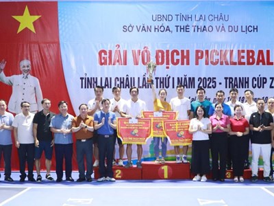 Bế mạc Giải vô địch Pickleball tỉnh Lai Châu lần thứ I