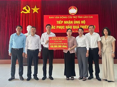 Sở VHTTDL Lào Cai chung tay hỗ trợ người dân thiệt hại do mưa bão