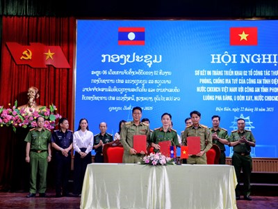 Tăng cường hợp tác phòng, chống tội phạm ma túy giữa Điện Biên và các tỉnh Bắc Lào