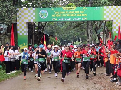 Gần 500 VĐV tham gia Giải leo núi “Cốc San – Sắc vàng mùa thu” 2025