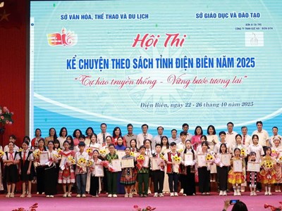 Bế mạc Hội thi kể chuyện theo sách tỉnh Điện Biên năm 2025