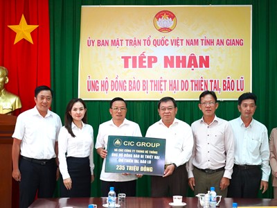 CIC Group ủng hộ đồng bào thiệt hại do thiên tai, bão lũ