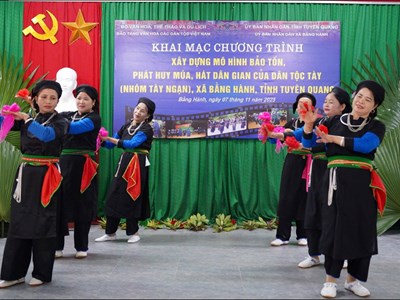 Người Tày Ngạn ở Bằng Hành tích cực bảo tồn văn hóa truyền thống