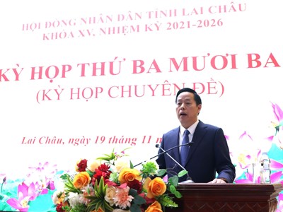 Ông Hà Quang Trung được bầu giữ chức Chủ tịch UBND tỉnh Lai Châu