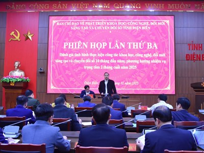  Tập trung triển khai các nhiệm vụ, giải pháp phát triển khoa học, công nghệ, chuyển đổi số