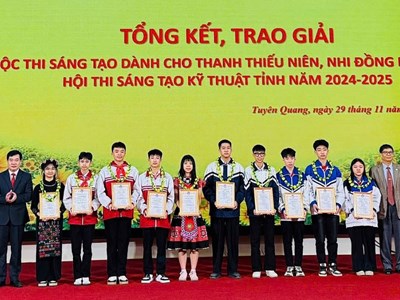 Trao giải Cuộc thi Sáng tạo dành cho thanh thiếu niên, nhi đồng Tuyên Quang 2025