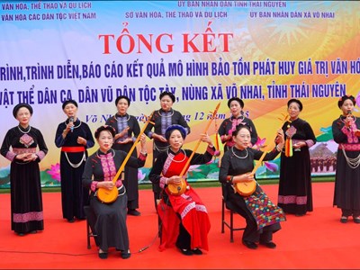 Để làn điệu Then vang mãi trên quê hương cách mạng Võ Nhai