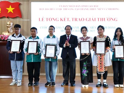 Trao giải Cuộc thi sáng tạo thanh, thiếu niên và nhi đồng tỉnh Lai Châu năm 2025