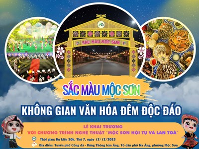 “Sắc màu Mộc Sơn“- trải nghiệm du lịch đêm hấp dẫn trên cao nguyên Mộc Châu