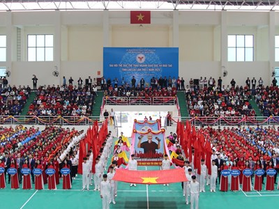 1.147 VĐV tham gia Đại hội TDTT ngành GD&ĐT tỉnh Lào Cai năm 2025