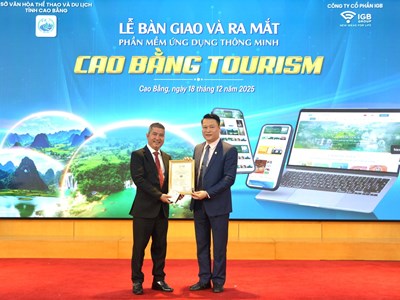 Ra mắt phần mềm du lịch thông minh “Cao Bằng Tourism”