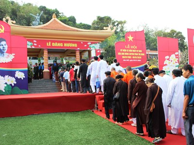 Lễ hội kỷ niệm 64 năm Ngày hy sinh Anh hùng lực lượng vũ trang nhân dân Phan Thị Ràng 