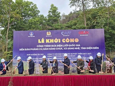 Khởi công công trình đưa điện lưới quốc gia về xã vùng cao Sáng Nhè
