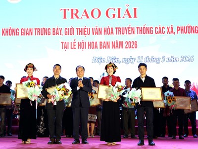 Tôn vinh nỗ lực bảo tồn, quảng bá văn hóa đặc sắc các dân tộc Điện Biên
