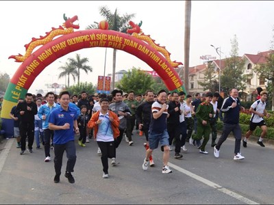 Hơn 3.500 người dự Ngày chạy Olympic tại Lào Cai 