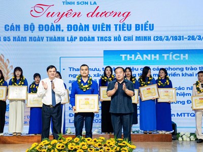 Sơn La tuyên dương 45 cán bộ đoàn, đoàn viên tiêu biểu