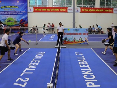 Hơn 300 VĐV tham gia Giải Pickleball kỷ niệm 95 năm Ngày thành lập Đoàn TNCS Hồ Chí Minh