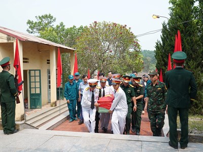 Hài cốt liệt sĩ Lục Đình Vinh trở về quê hương sau 79 năm