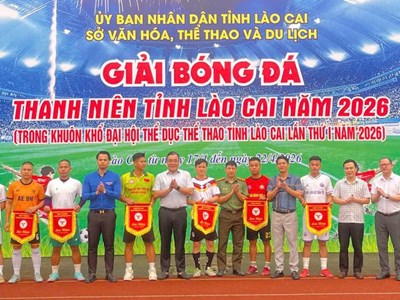 Khai mạc Giải bóng đá thanh niên tỉnh Lào Cai năm 2026