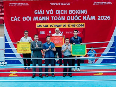 Bế mạc Giải vô địch Boxing các đội mạnh toàn quốc 2026