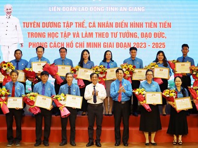An Giang lan tỏa phong trào học tập và làm theo Bác trong công nhân, lao động