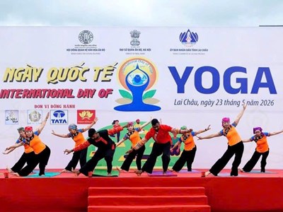 Sôi nổi hoạt động hưởng ứng Ngày Quốc tế Yoga tại Lai Châu