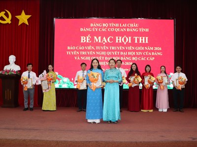 Lai Châu lan tỏa nghị quyết qua hội thi báo cáo viên, tuyên truyền viên giỏi