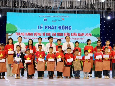 Điện Biên phát động Tháng hành động Vì trẻ em năm 2026