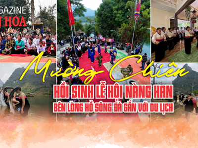 (Emagazine) Mường Chiên hồi sinh Lễ hội Nàng Han bên lòng hồ Sông Đà gắn với du lịch