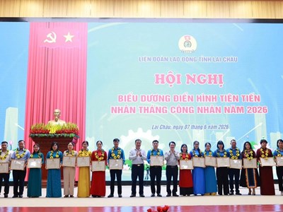 Lai Châu biểu dương điển hình tiên tiến nhân Tháng Công nhân 2026