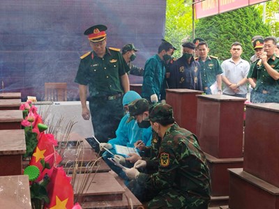  Thực hiện đồng bộ các giải pháp trong tìm kiếm, quy tập và xác định danh tính hài cốt liệt sĩ