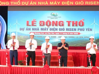 Sơn La khởi công dự án nhà máy điện gió với tổng vốn đầu tư 2.940 tỉ đồng 
