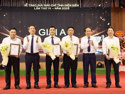 40 tác phẩm được trao Giải báo chí tỉnh Điện Biên lần thứ IV