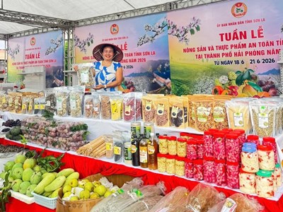 Quảng bá nông sản và thực phẩm an toàn Sơn La tại Hải Phòng
