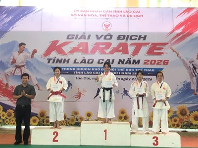 Bế mạc Giải vô địch Karate tỉnh Lào Cai 2026