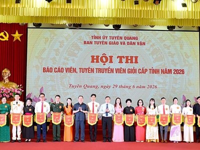  Tuyên Quang lan tỏa Nghị quyết qua Hội thi Báo cáo viên, tuyên truyền viên giỏi 2026