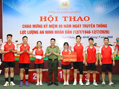 Bế mạc Hội thao kỷ niệm 80 năm ngày truyền thống lực lượng An ninh nhân dân