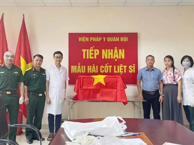 Điện Biên bàn giao 766 mẫu hài cốt liệt sĩ phục vụ giám định ADN