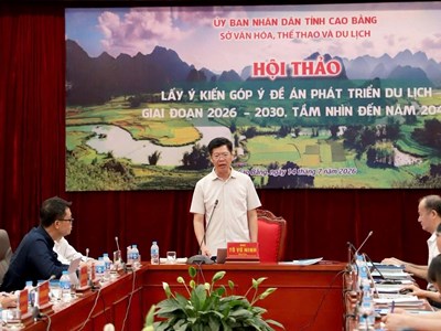 Cao Bằng hoàn thiện Đề án phát triển du lịch giai đoạn 2026-2030, tầm nhìn đến năm 2040