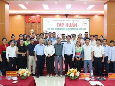 Điện Biên nâng cao kỹ năng phát triển du lịch cộng đồng từ bản sắc văn hóa
