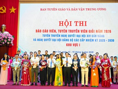 Khai mạc Hội thi Báo cáo viên, tuyên truyền viên giỏi khu vực I năm 2026